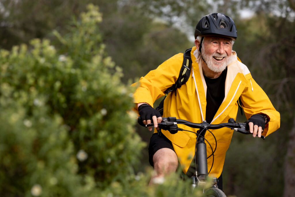 Ciclista pasados los 50