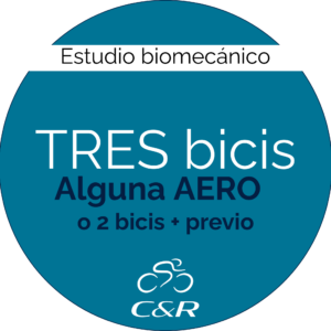 estudio biomecánico con 3 bicis, alguna AERO